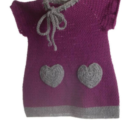 _otroška obleka srček