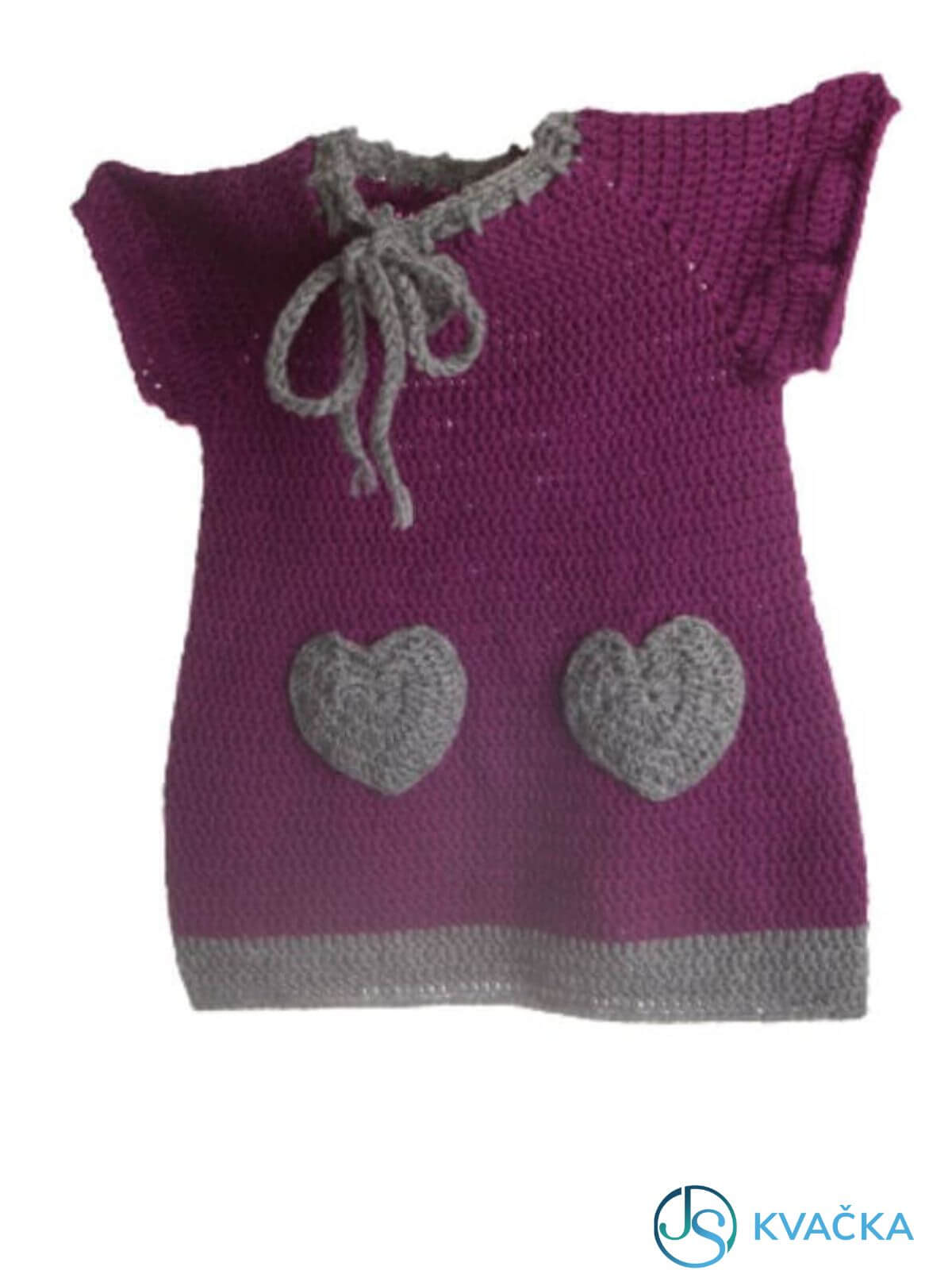 _otroška obleka srček